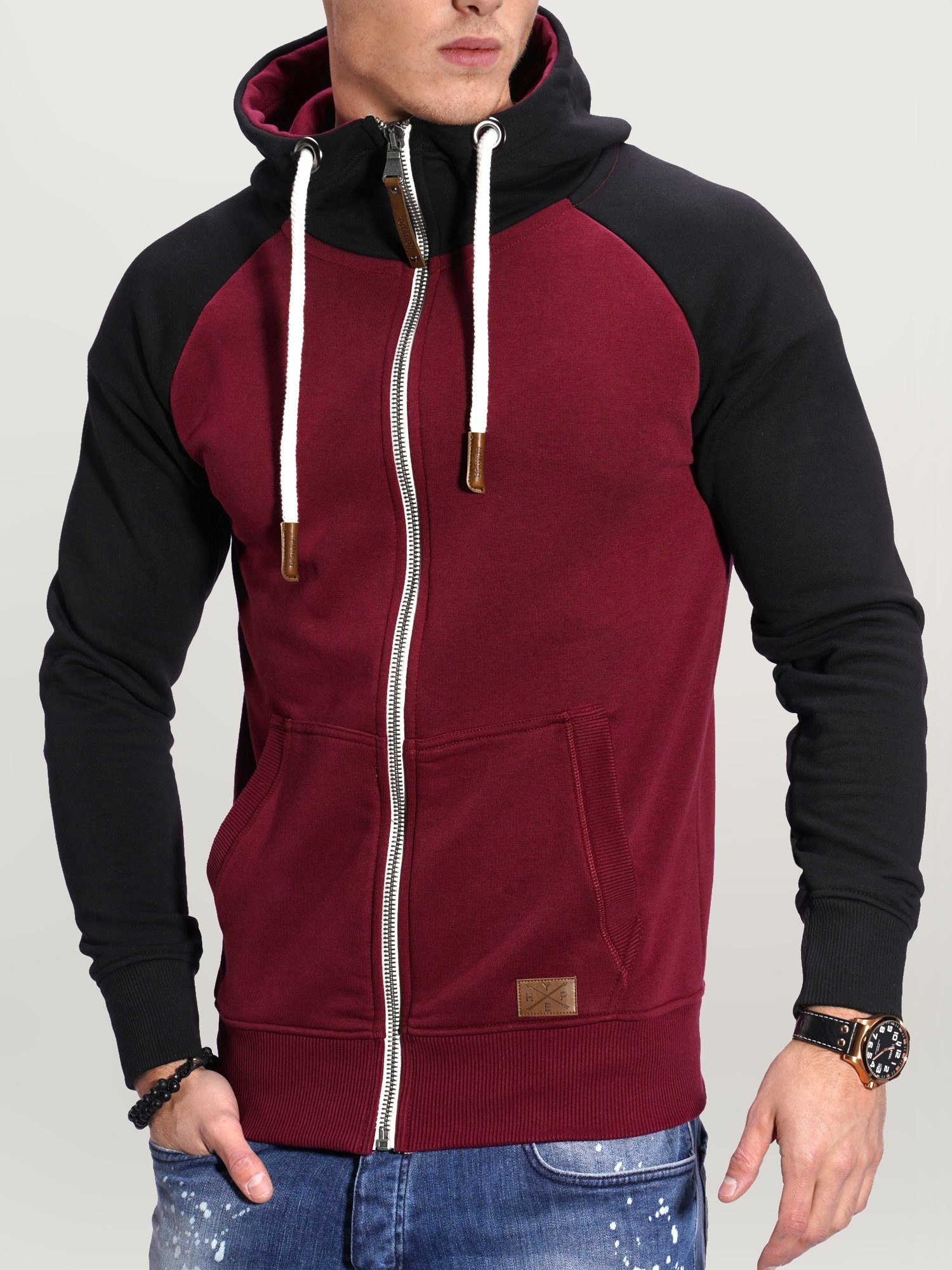 behype Sweatjacke "RAGLAN", mit Raglan-Ärmeln günstig online kaufen