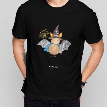 Mr. & Mrs. Panda T-Shirt Fledermaus Zauberer - Schwarz - Geschenk, Gute Laune, Geburstag, Tier (1-tlg)