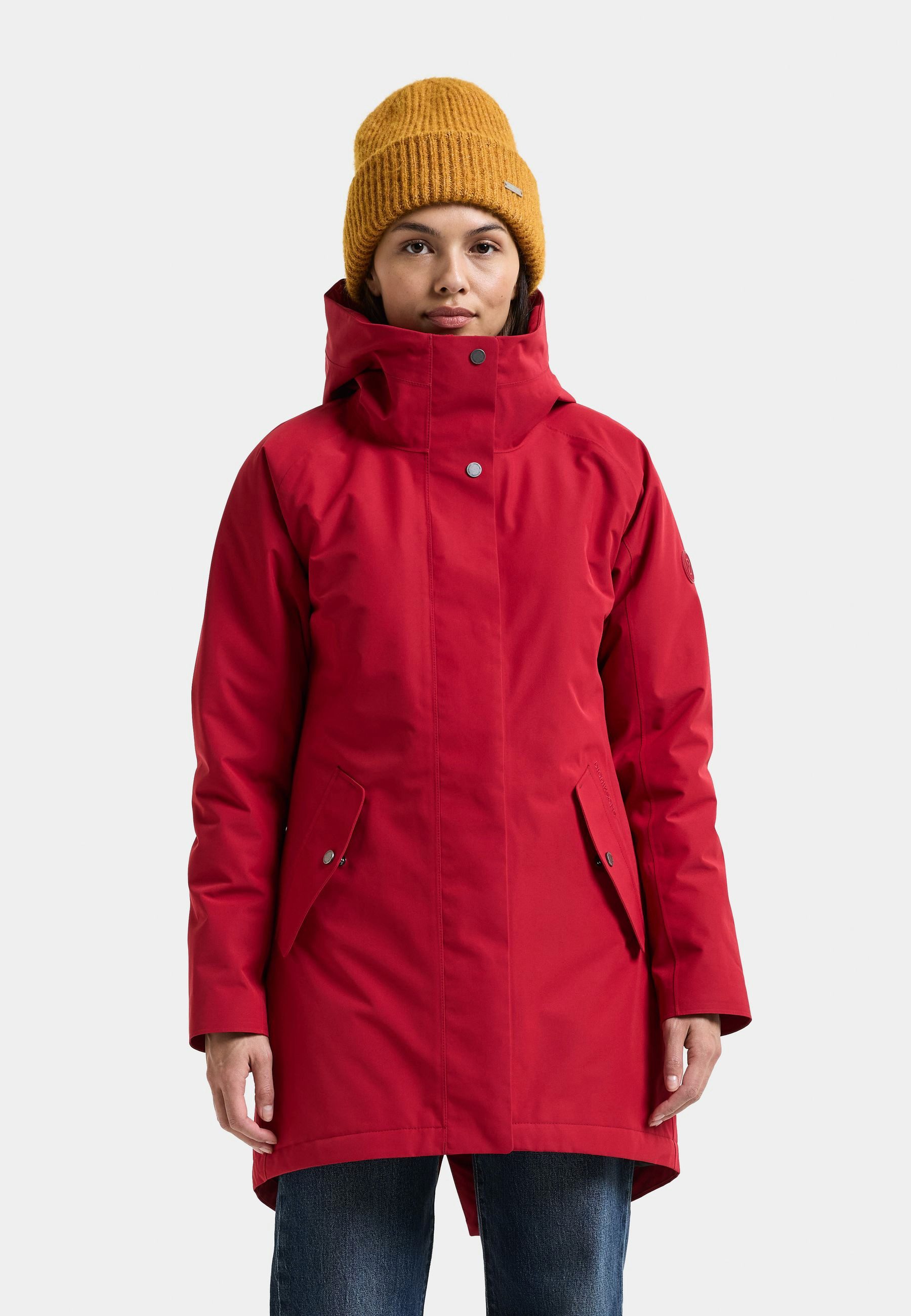 Didriksons Winterjacke Damen Wintermantel Wasserdicht ALANA mit Kapuze mit Taschen
