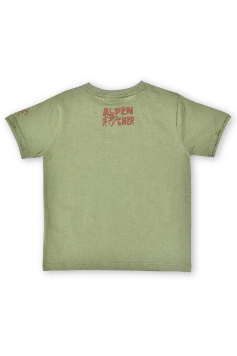 BONDI Trachtenhemd Trachtenshirt Kind - ALPENROCKER - olive
