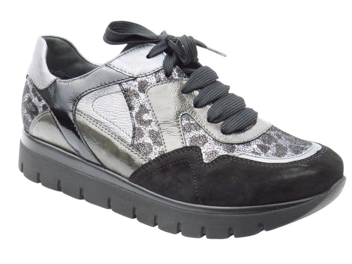 Silvia 15mm schwarz/grau Sneaker
