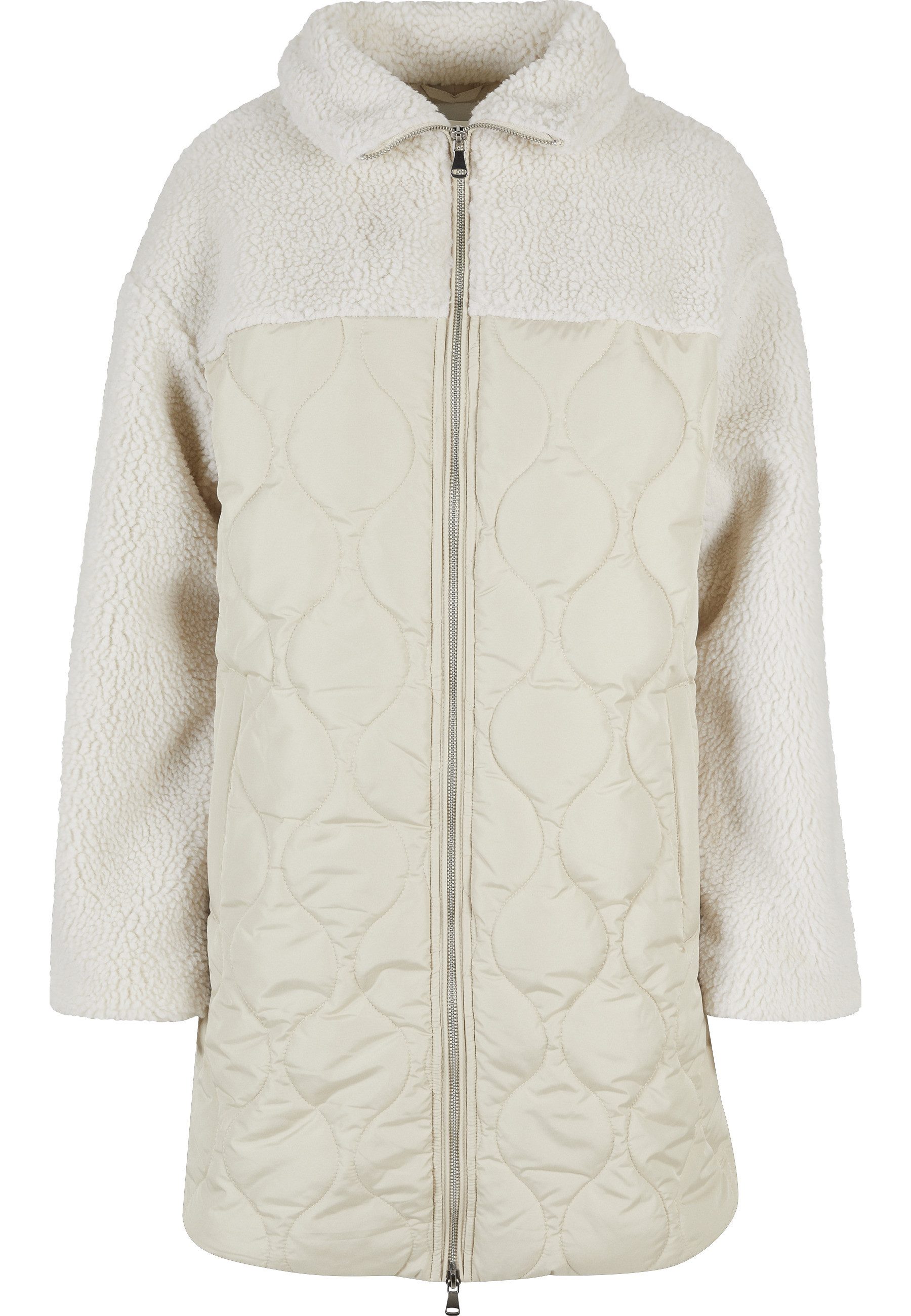 URBAN CLASSICS Winterjacke Urban Classics Damen Ladies Oversized Sherpa Quilted Coat (1-St)