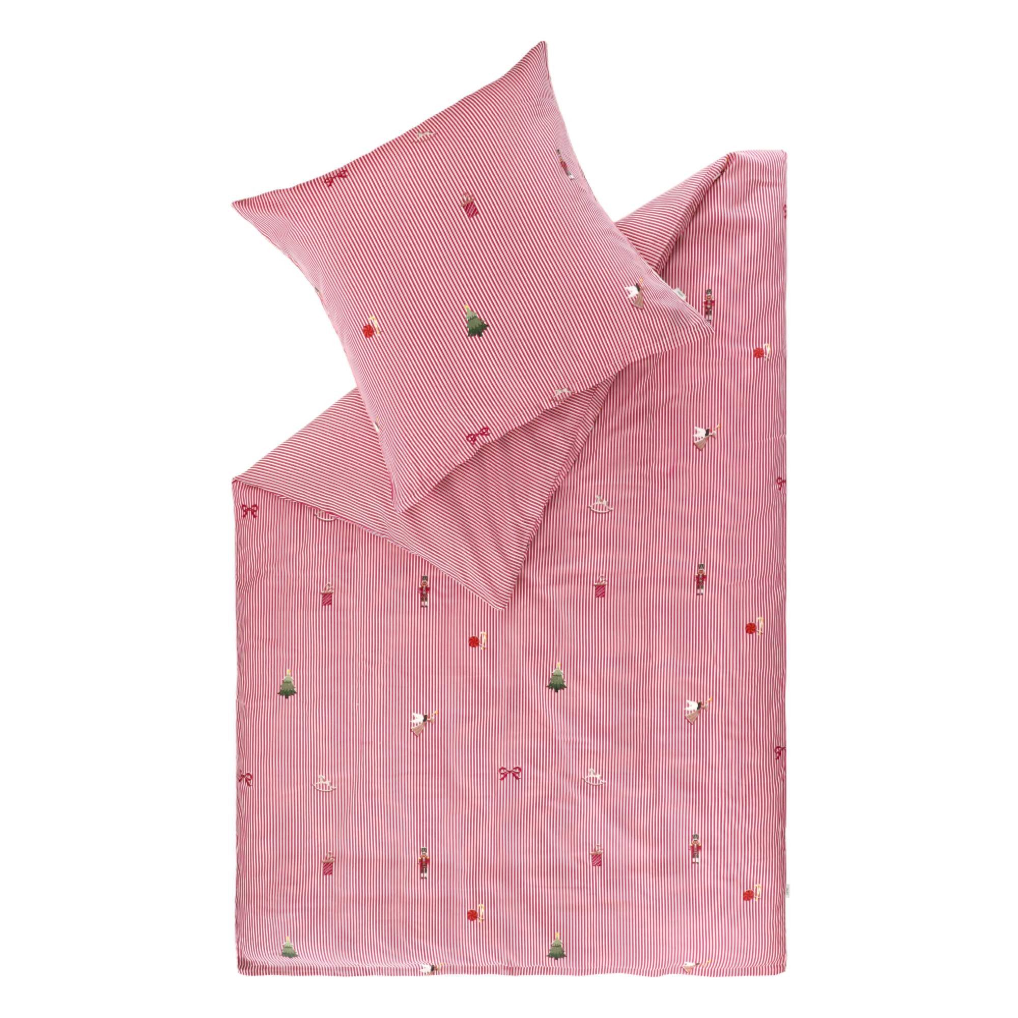 Esprit Bettwäsche JOELLE Satin Bettwäsche, Baumwolle, 1 teilig, 140 x 200 cm in Rot