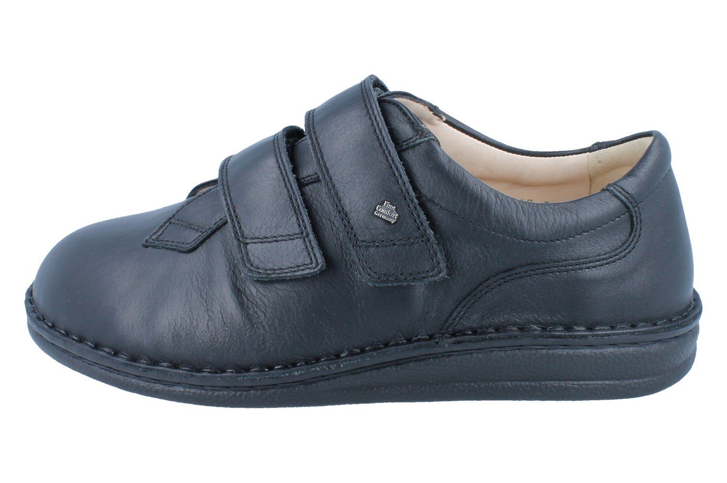 Finn Comfort FINN COMFORT PROPHYLAXE 96109 Herren Halbschuhe mit Klett schwarz Schnürschuh Wechselfußbett