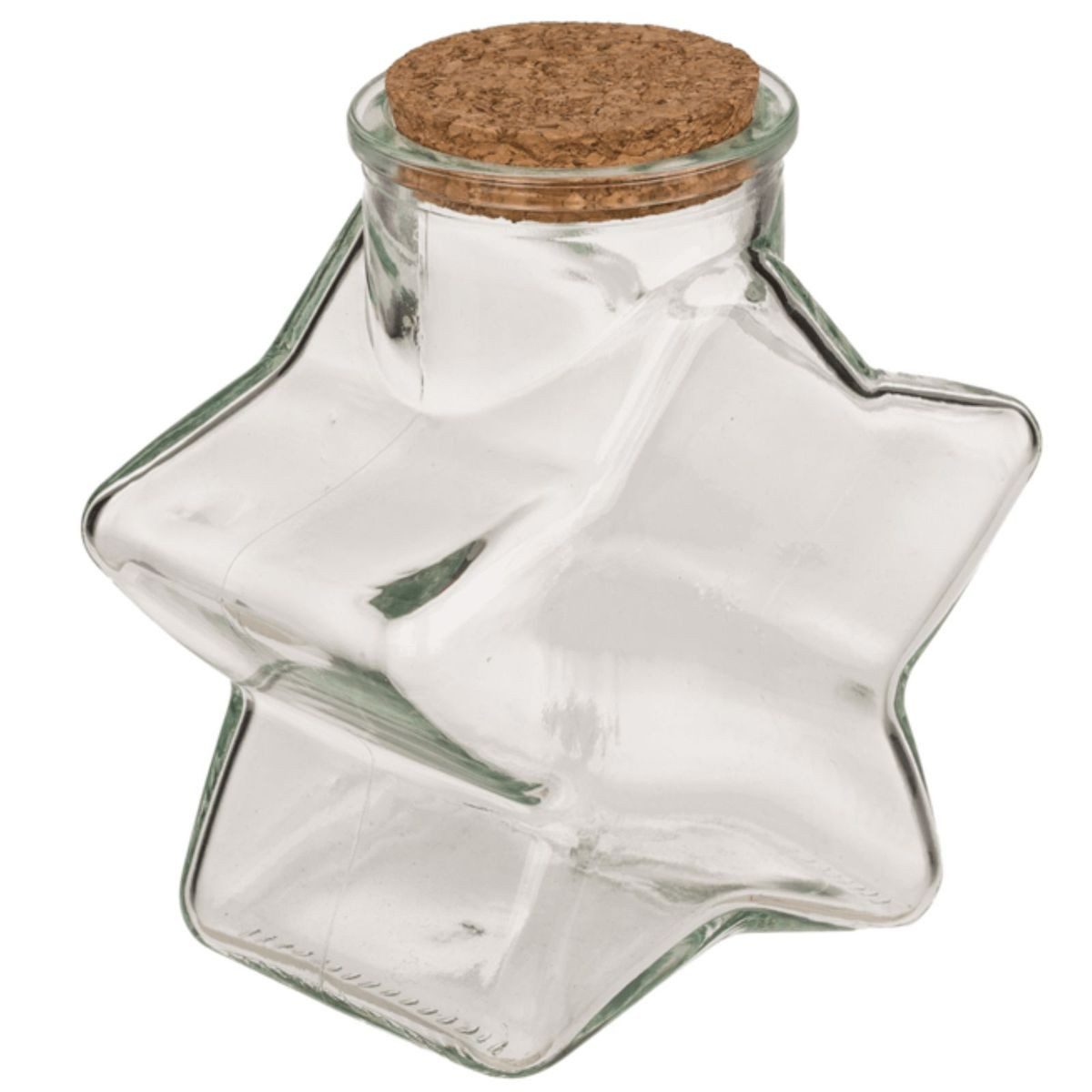 OOTB Vorratsglas Vorratsglas mit Korken 0,3L Glas Weihnachtsstern Tischdeko Weihnachten, Glas, Kork, (300-tlg), kreative Geschenkidee