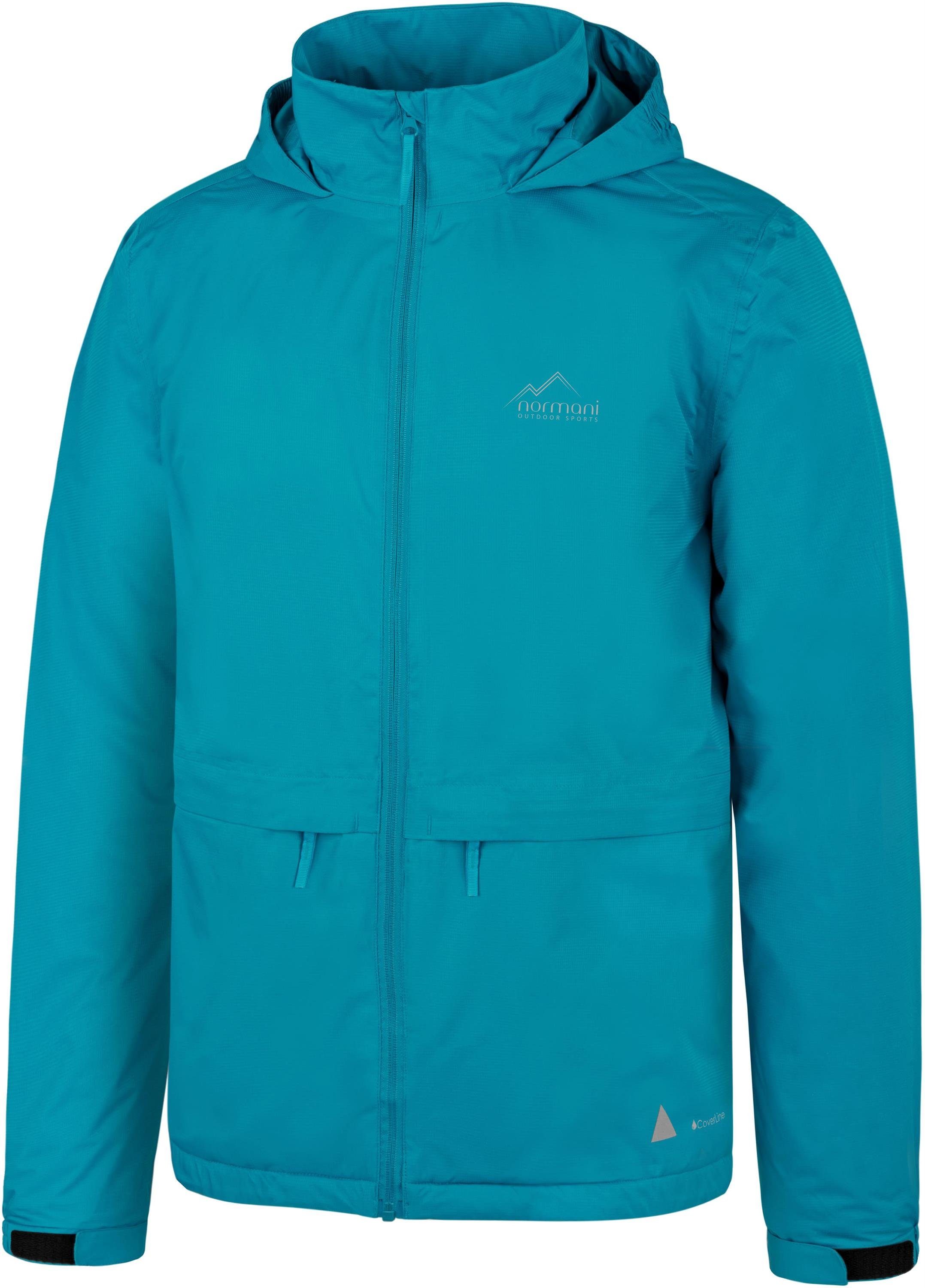normani Regenjacke Kinder Regenjacke ungefüttert mit Reflektoren Wasserdichte Kinderjacke mit Kapuze für Jungen und Mädchen – Bild 2 von 5