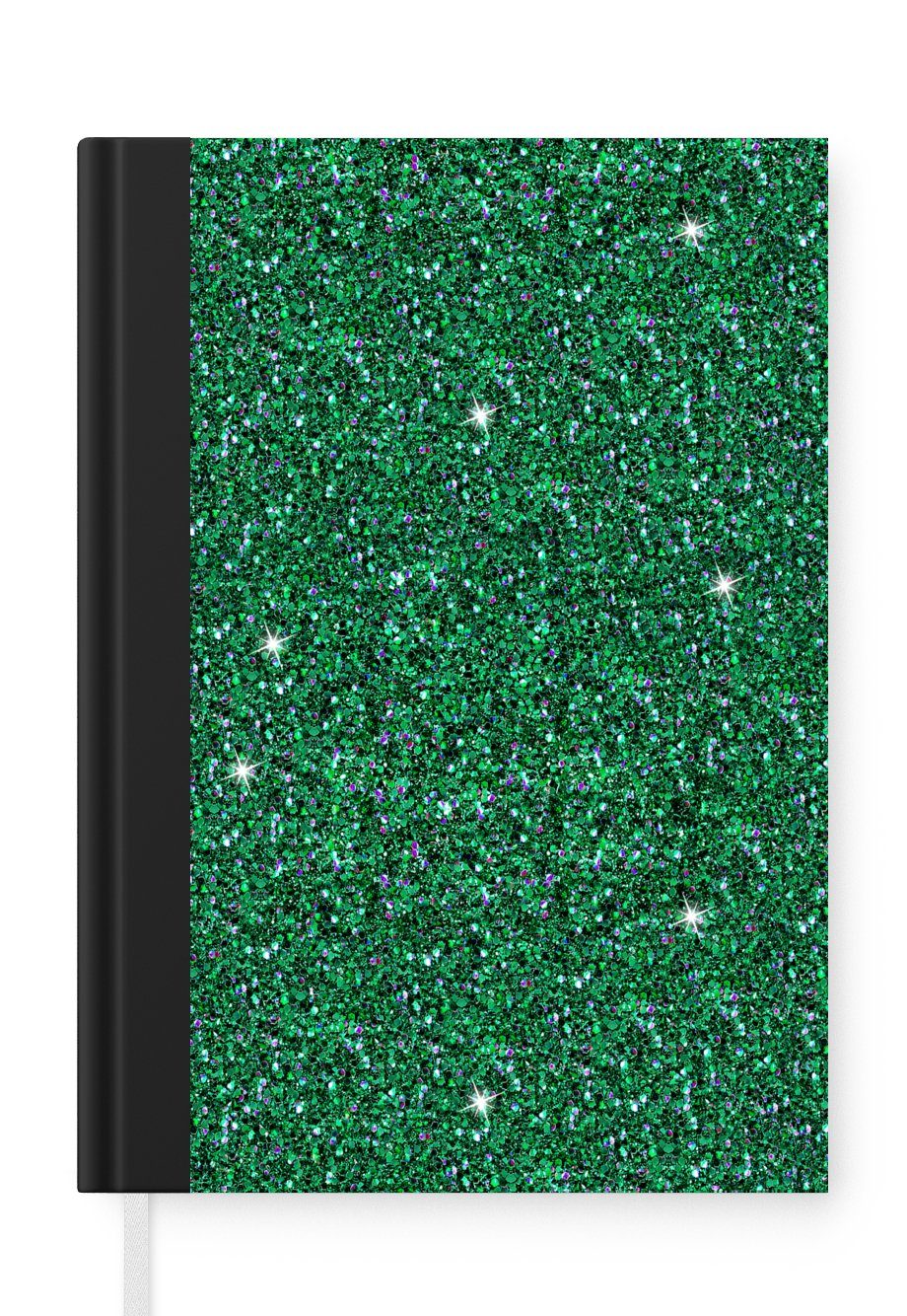 MuchoWow Notizbuch Smaragd - Struktur - Muster - Tierkreiszeichen, Journal, Merkzettel, Tagebuch, Notizheft, A5, 98 Seiten, Haushaltsbuch