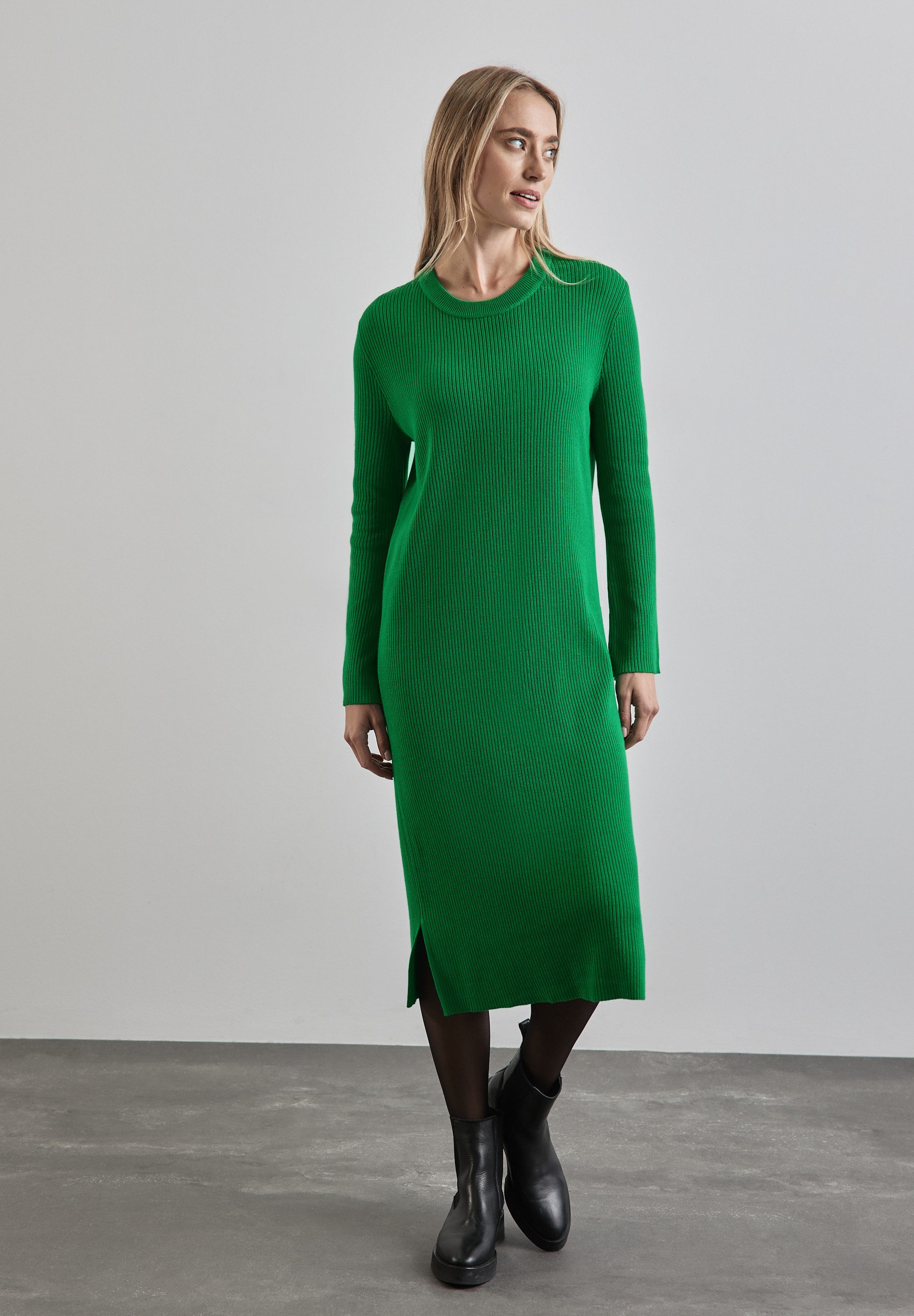 STREET ONE Midikleid mit Rundhalsausschnitt günstig online kaufen