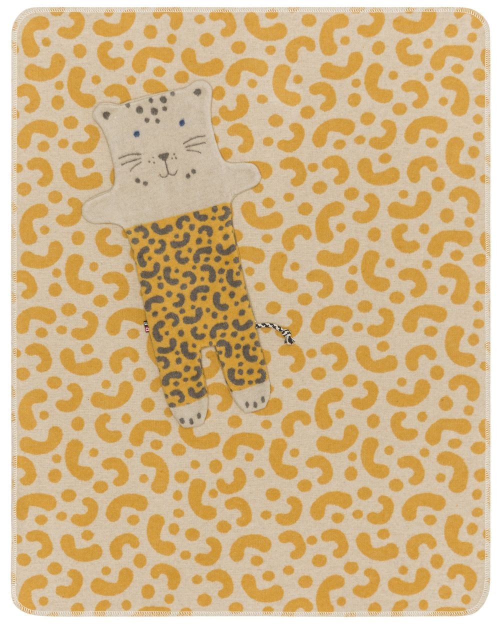Babydecke Juwel in der Puppe 'Leo' 70 x 90 cm Gold - Gelb, DAVID FUSSENEGGER