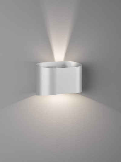 FISCHER & HONSEL LED Wandleuchte Wall, LED fest integriert, Warmweiß