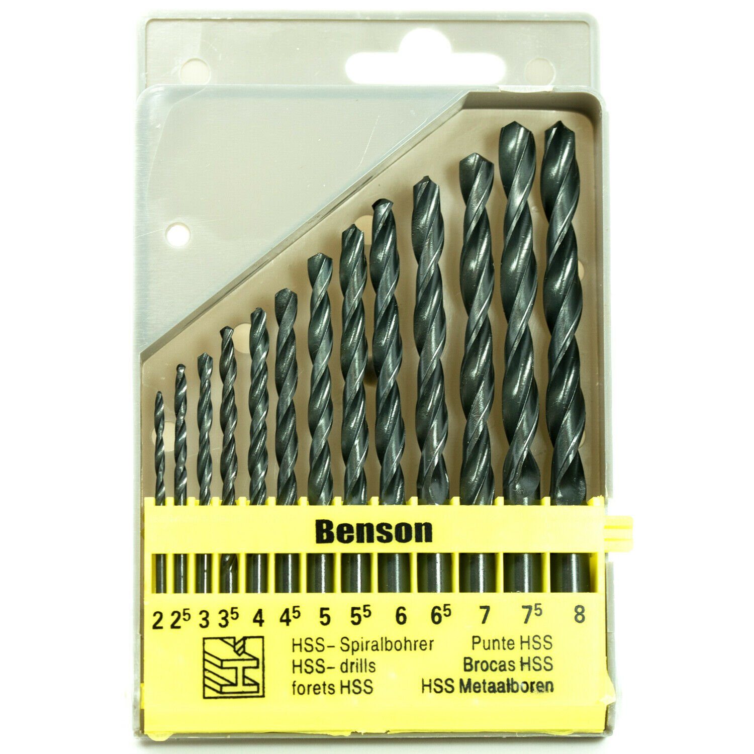 BENSON Bohrer- und Bitset 13x Spiralbohrer HSS Set Metallbohrer Bohrerset 2 günstig online kaufen