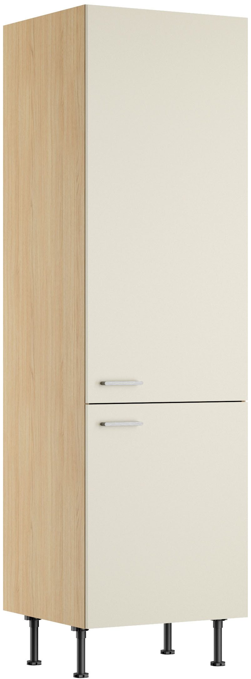 KOCHSTATION Vorratsschrank KS-Lucy Breite 60 cm, mit 2 Türen, Soft-Close, höhenverstellbare Füße