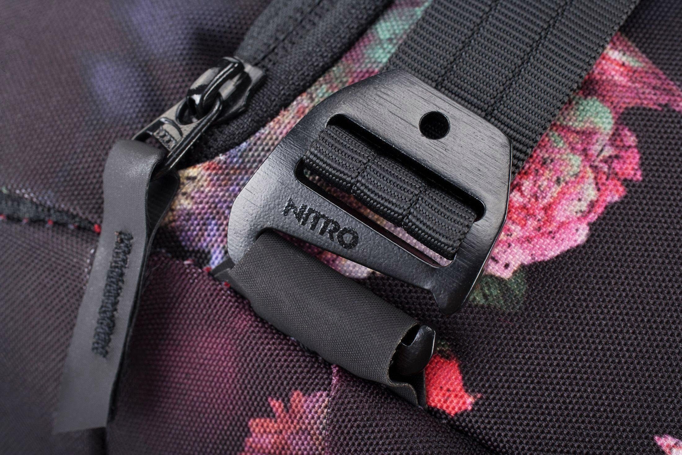 Tablet Freizeitrucksack Nikuro, mit Laptopfach und Black NITRO Rose,
