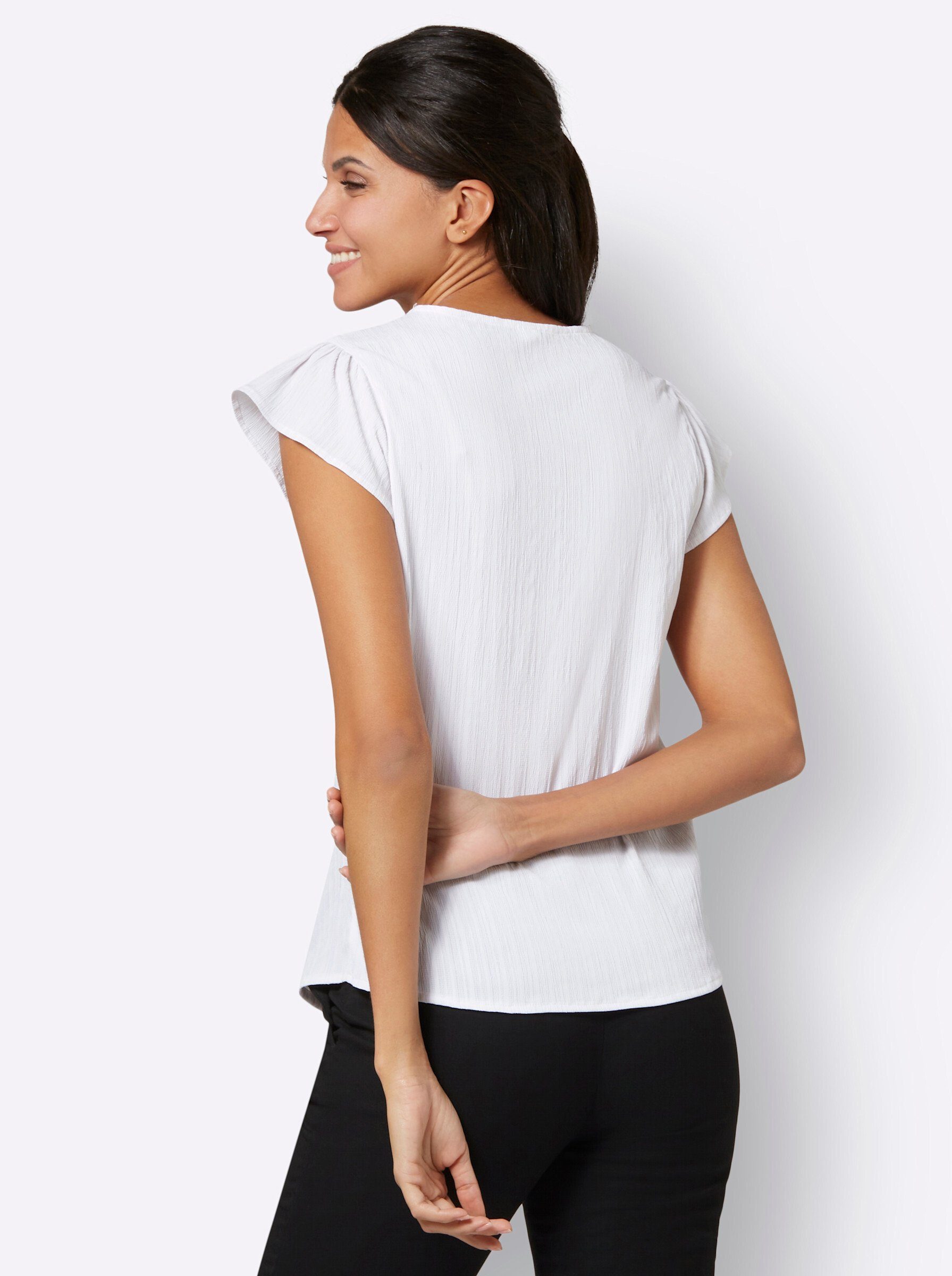 Sieh an! Klassische Bluse Kurzarm-Bluse günstig online kaufen