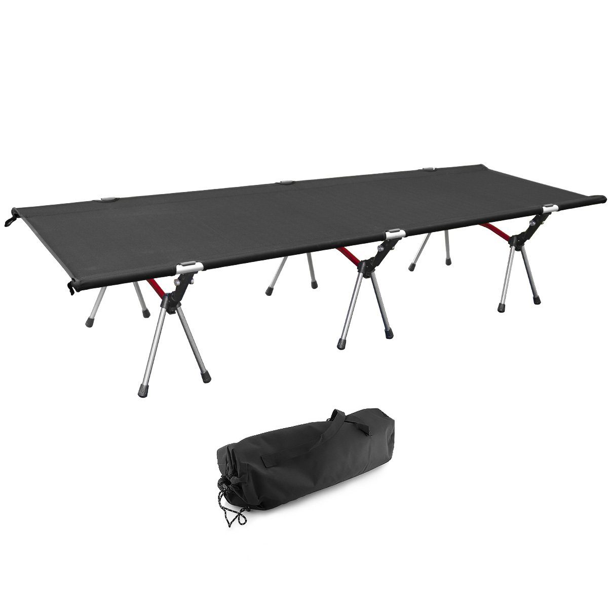 Klappbett Feldbett Reisebett Outdoor-Bett Campingbett Strandliege Gästebett