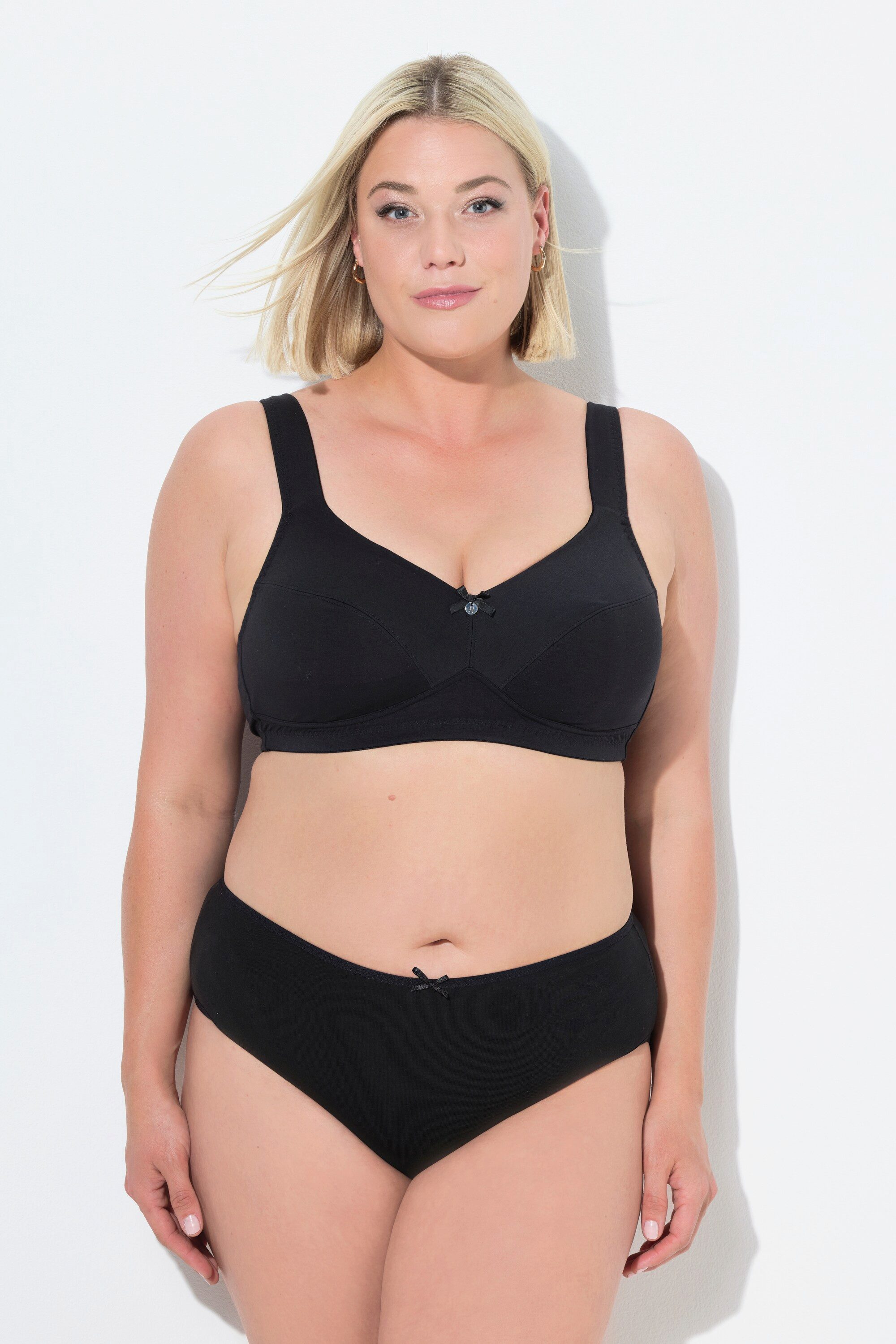 Ulla Popken Bügel-BH Soft-BH ohne Bügel breite Träger