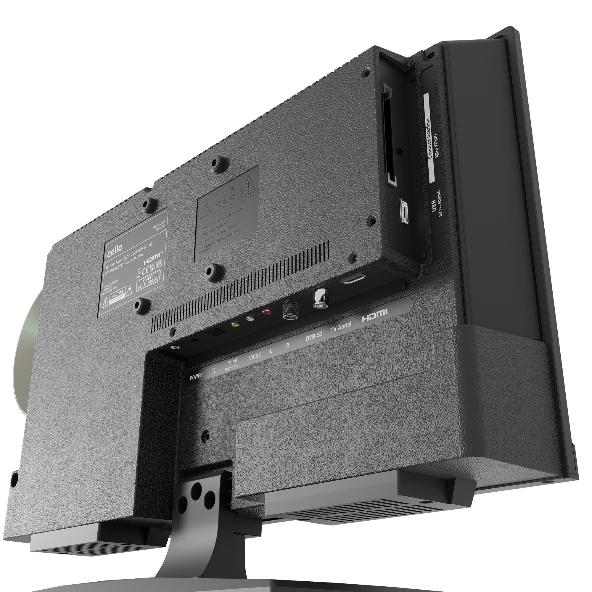 Cello C1924F LED-Fernseher (48 cm/19 Zoll, HD, Triple‑Tuner (DVB‑S/S2, DVB‑T/T2, DVB‑C/CI), USB‑Mediafunktion)