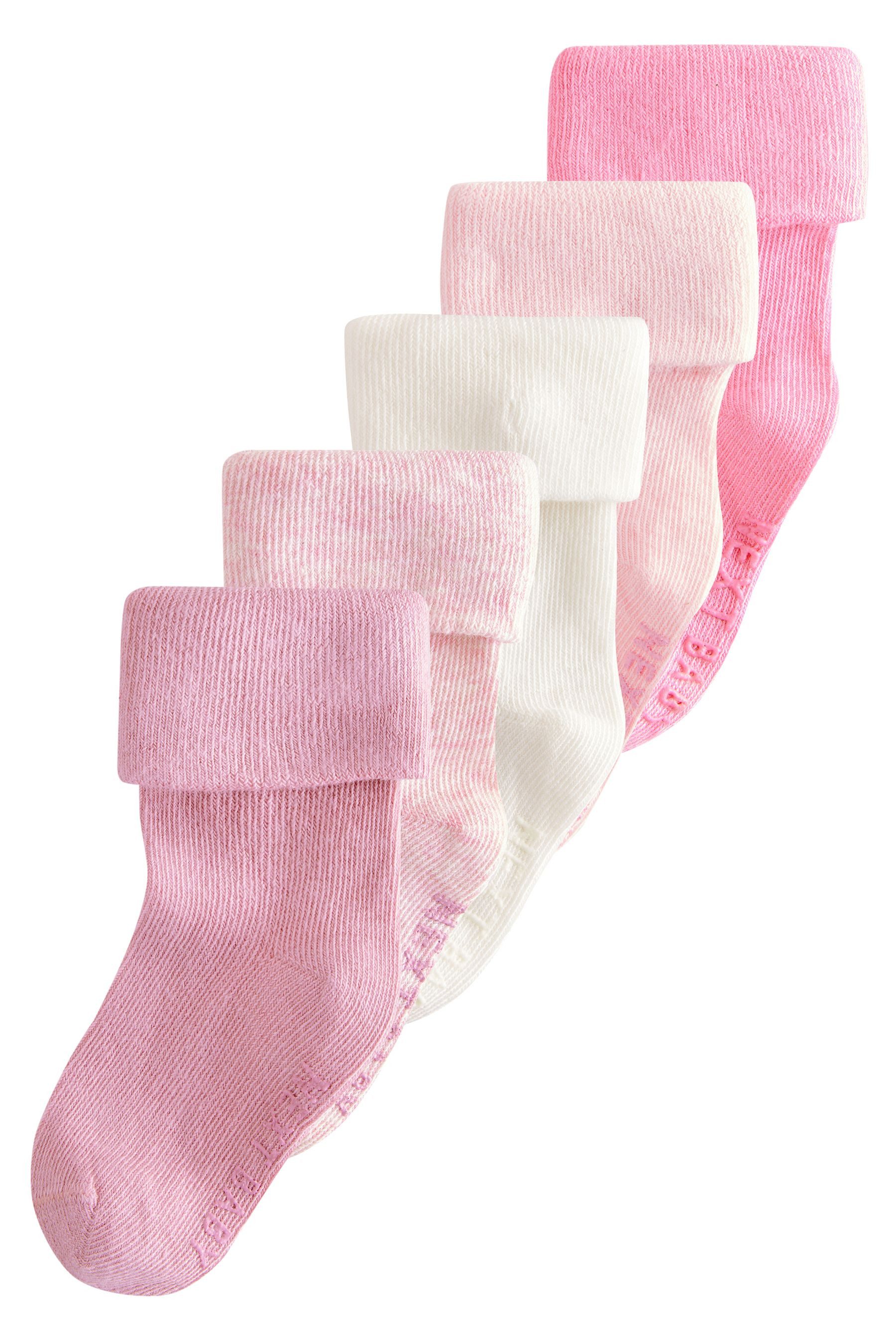 Basicsocken 5 x Babysocken mit Rollbündchen