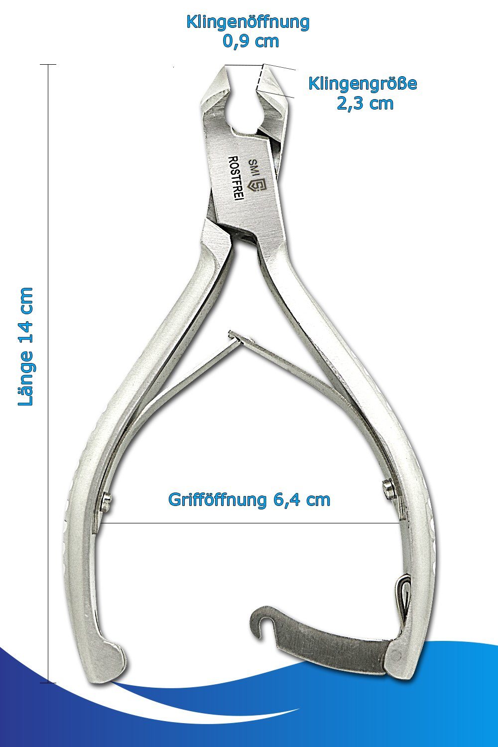 SMI Nagelzange Kopfschneider Kopfzange Nagelzange Fußnagelzange Fussnagelzange