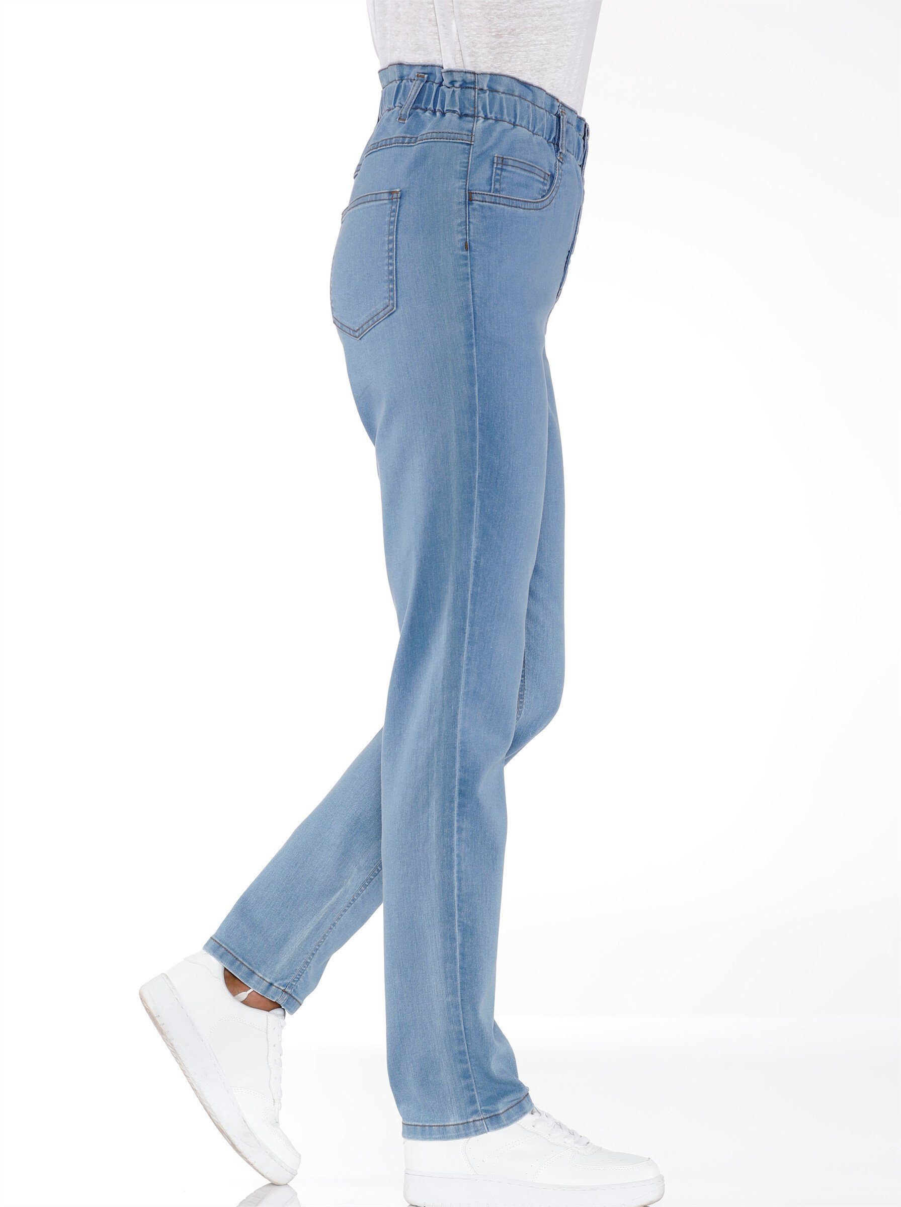 Sieh an! Bequeme Jeans Jeans leicht vertieft