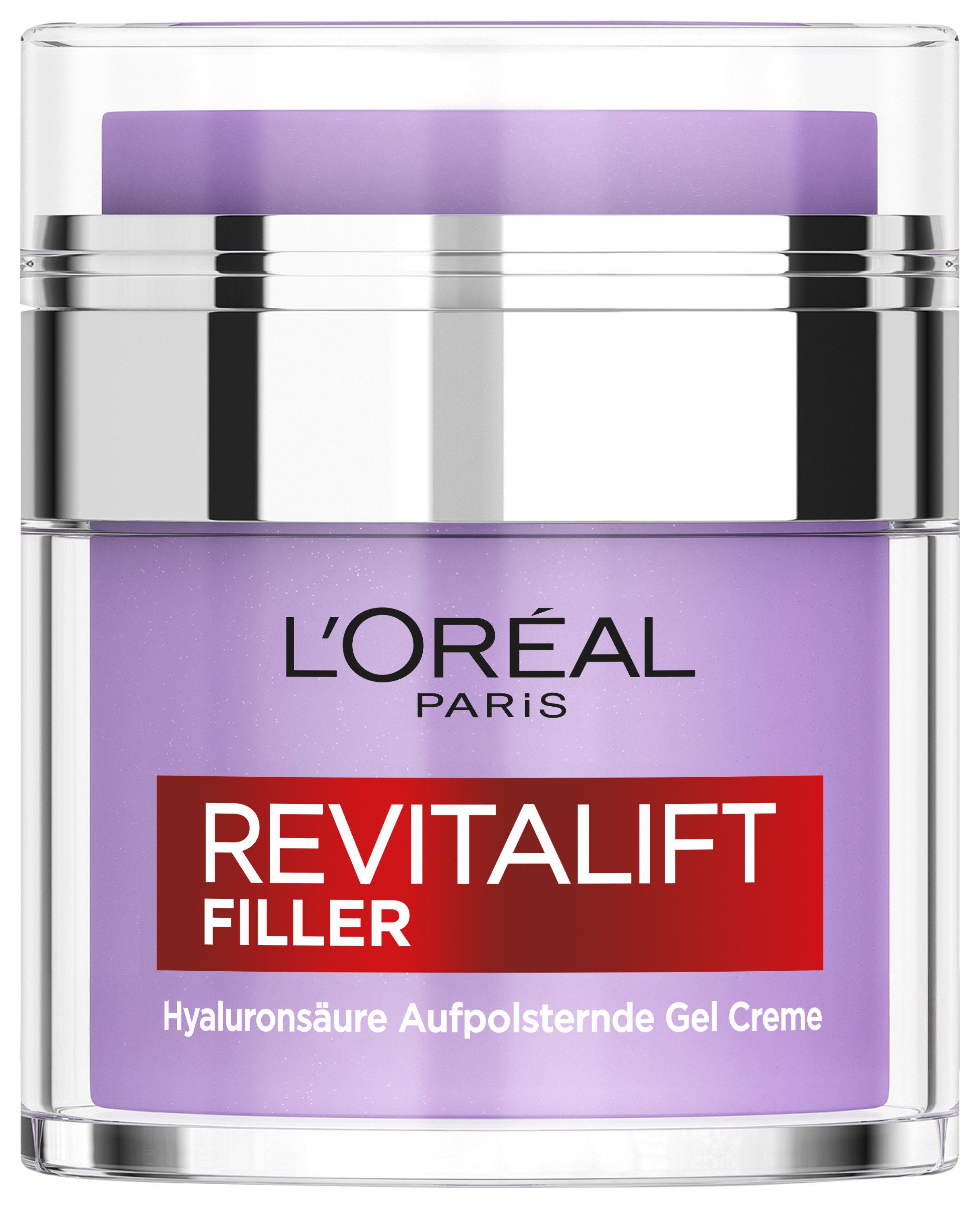 L'ORÉAL PARIS Gesichtsgel REVITALIFT FILLER GEL-CREME, mit Hyaluron, polstert auf und mildert feine Falten