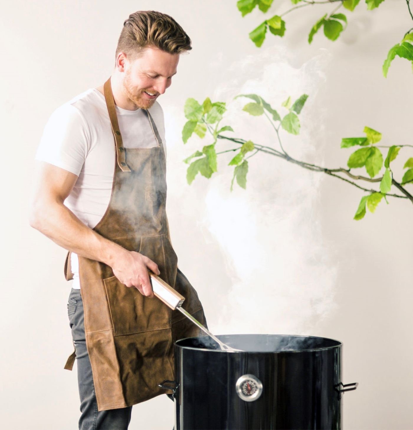 degawo Grillschürze Büffel Leder BBQ Grill Schürze Koch Männer Taschen Meister Geschenk