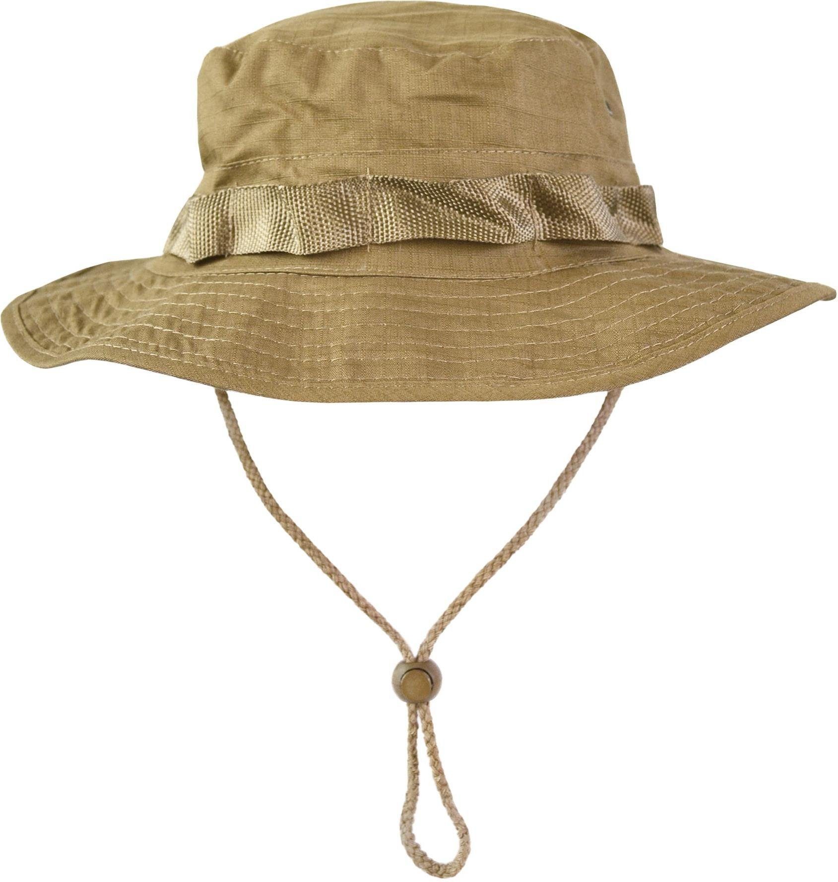 normani Outdoorhut Boonie Hat Boondock Buschhut Safari Hut Sommenschutzhut Sonnenhut Army Mütze Coyote