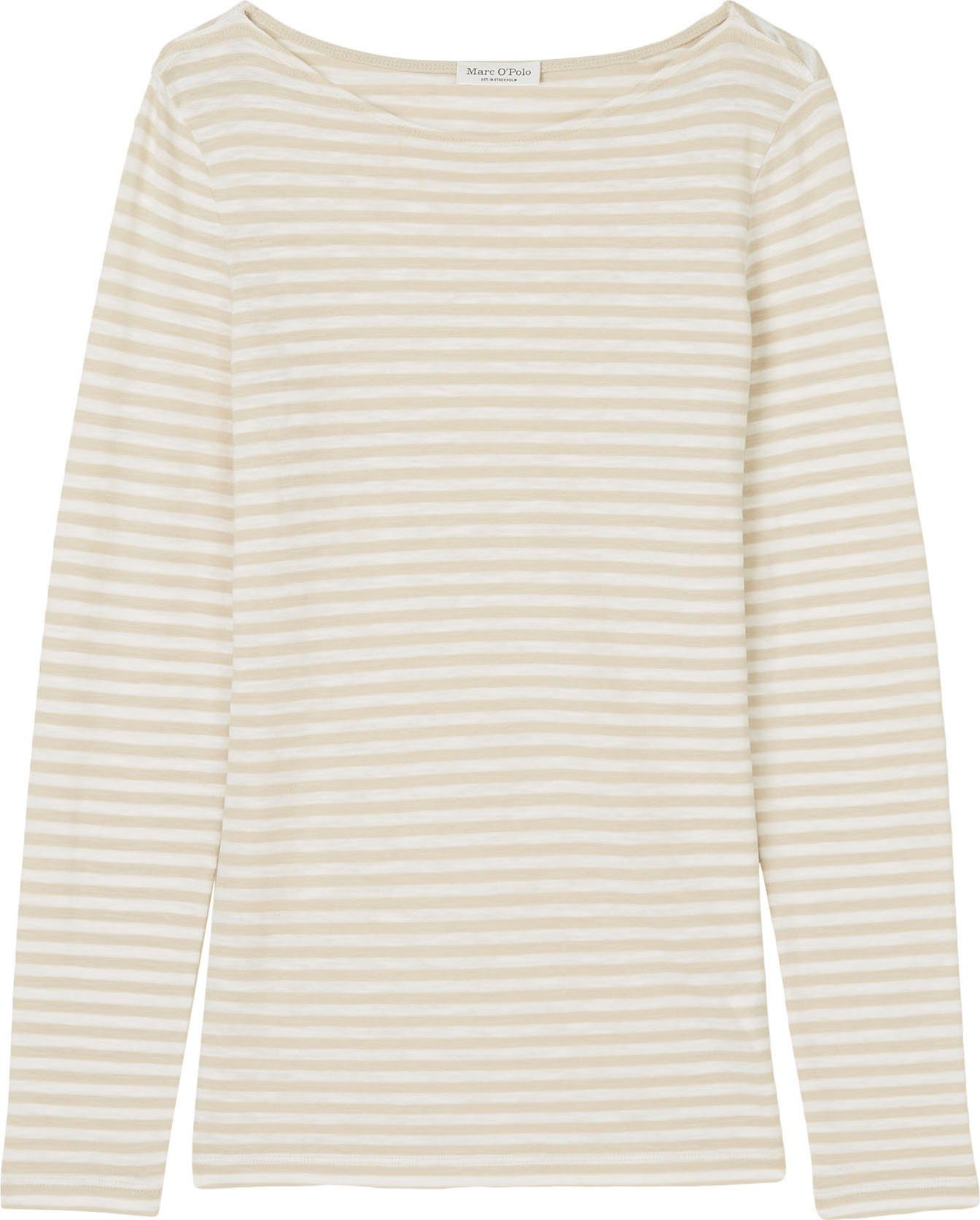 Marc O'Polo Langarmshirt mit leichtem U-Boot-Ausschnitt günstig online kaufen