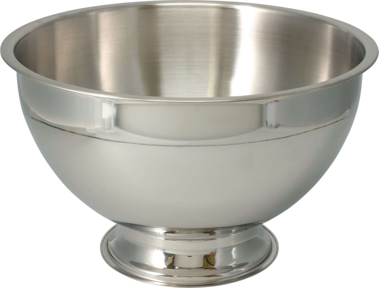Koopman Schale Edelstahl-Champagnerkühler - silber - 30 x 21 cm rund, Edelstahl, robust und langlebig