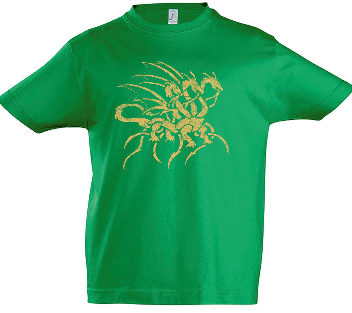 Print-Shirt Hydra Kinder T-Shirt Hercules Herakles Herkules Olymp Zeus Götter Gods