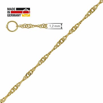 trendor Collier 333 Gold / 8 Karat Singapur-Collier 1,2 mm breit