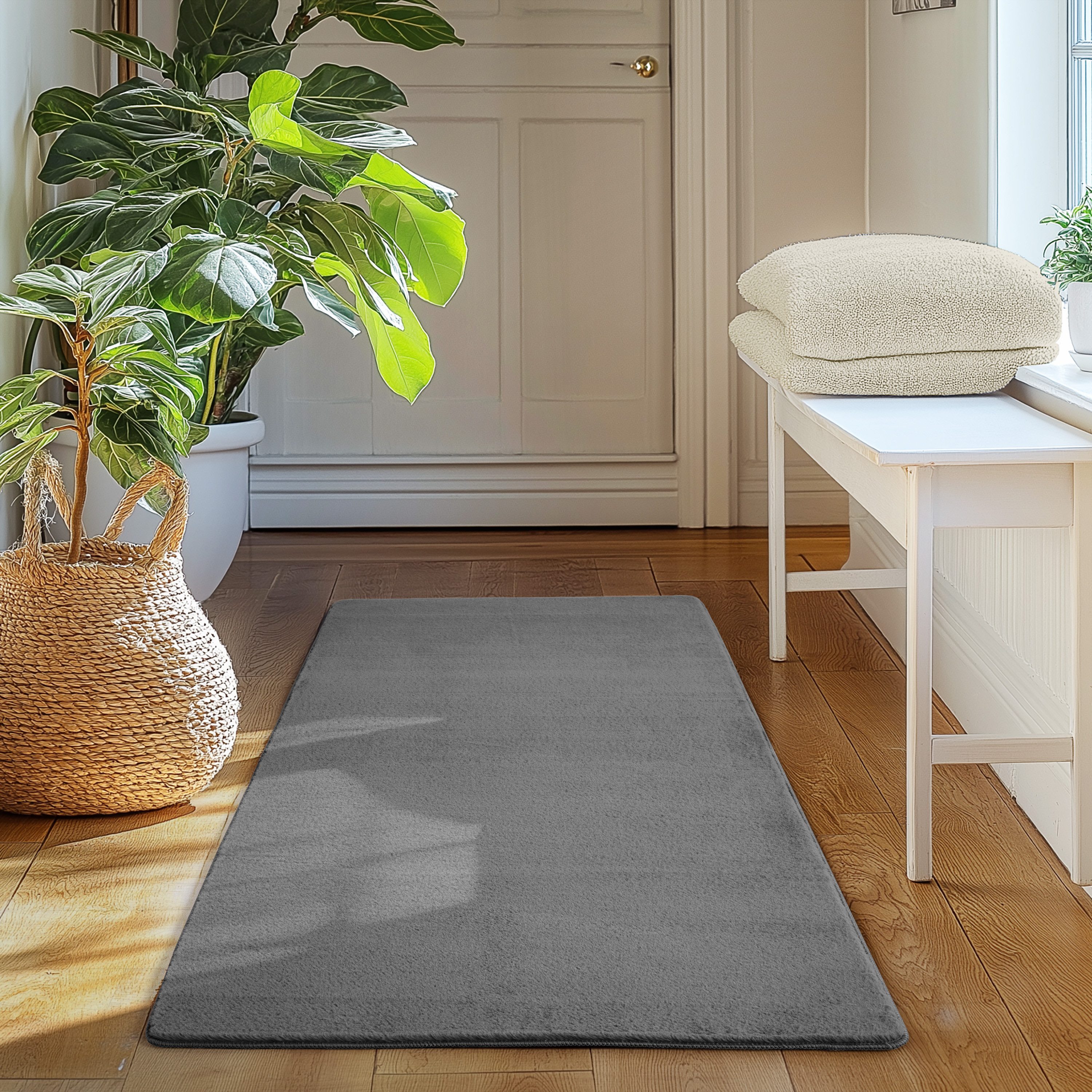 SIMPEX24 Teppich Unicolor - Einfarbig, Läufer, Höhe: 11 mm, Perfekt geeignet für Wohnzimmer, Schlafzimmer,Kinderzimmer