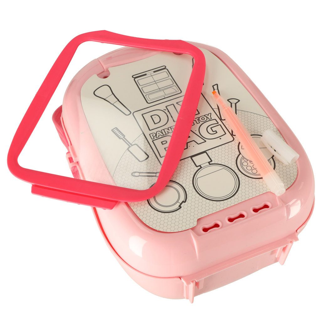 Ikonka Make-up Set Kosmetikspielset für Kinder – Friseur & Beauty Koffer mit Zubehör, 37-tlg., Umfangreiches Beauty-Set mit Koffer und vielfältigem Zubehör, Kosmetikspielset mit Zubehör für kreatives Styling und Rollenspiele