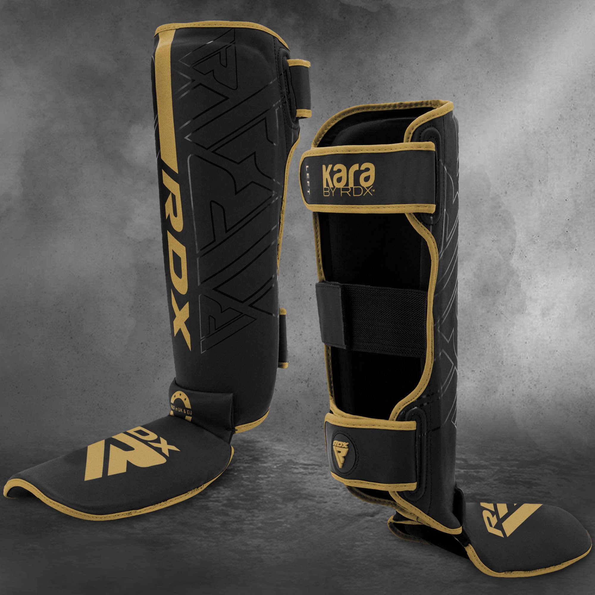 RDX Sports Schienbeinschutz RDX Schienbeinschoner für Kickboxen, MMA Fighting und Training Pads