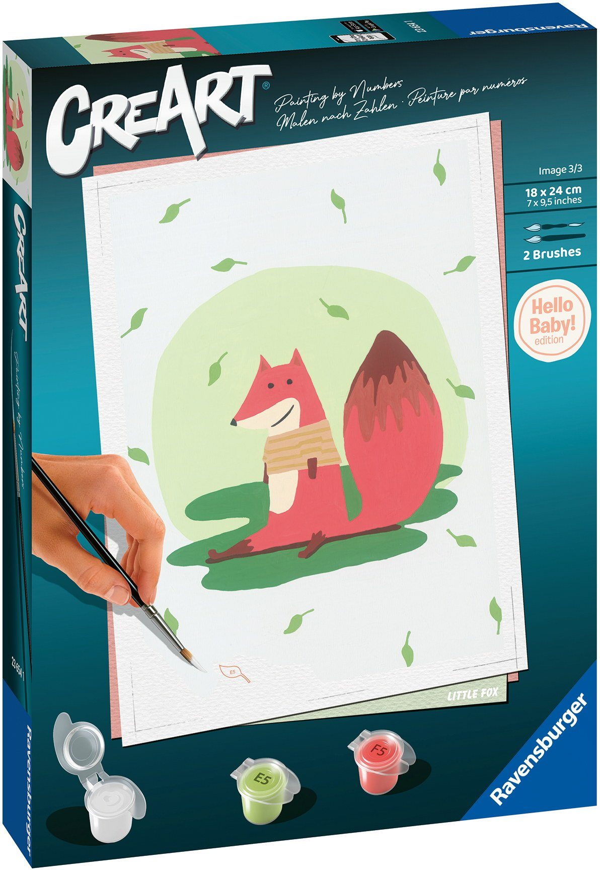 Malen nach Zahlen Malen nach Zahlen Classic Serie D Hello Baby Little Fox 23654