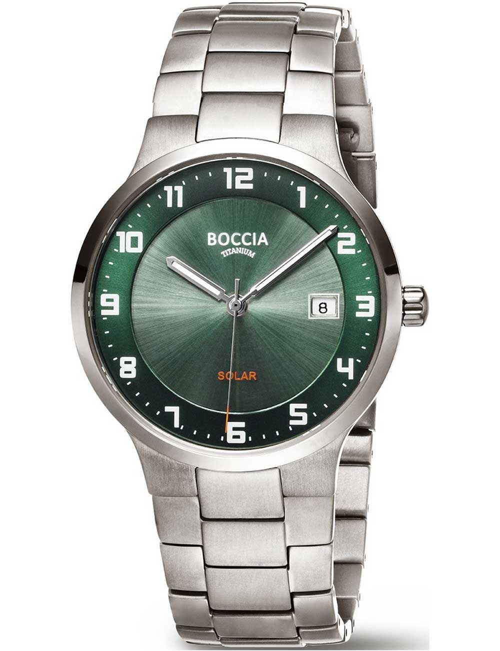 Boccia Quarzuhr Boccia 3652-04 Herrenuhr Titanium Solar Saphirglas 39mm 5ATM Boccia 3652-04 Herrenuhr Titanium Solar Saphirglas 39mm 5ATM