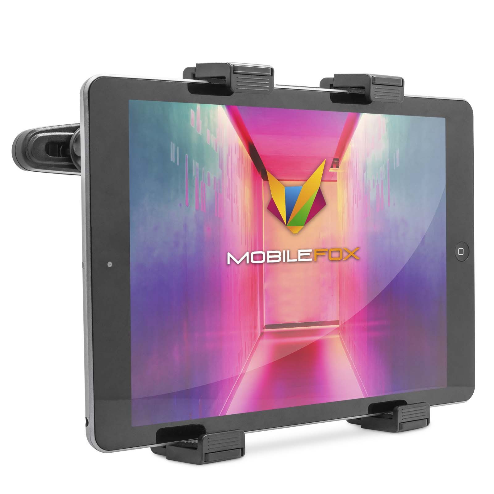 Mobilefox Tablet-Halterung 360° Universal Kopfstützen Halterung Tablet Halter KFZ Holder Auto
