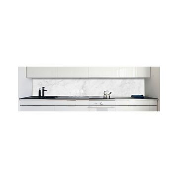 DRUCK-EXPERT Küchenrückwand Küchenrückwand Marmor Weiß Hart-PVC 0,4 mm selbstklebend