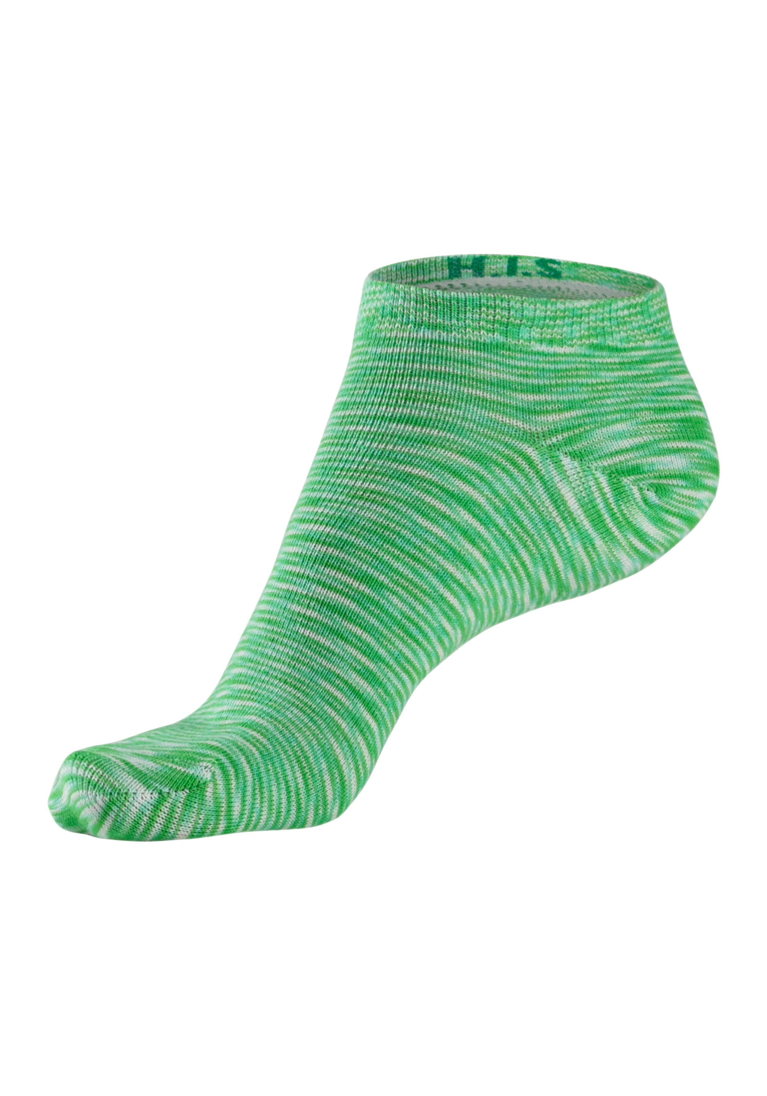 H.I.S Sneakersocken (Packung, 6-Paar) mit farbigem Garn