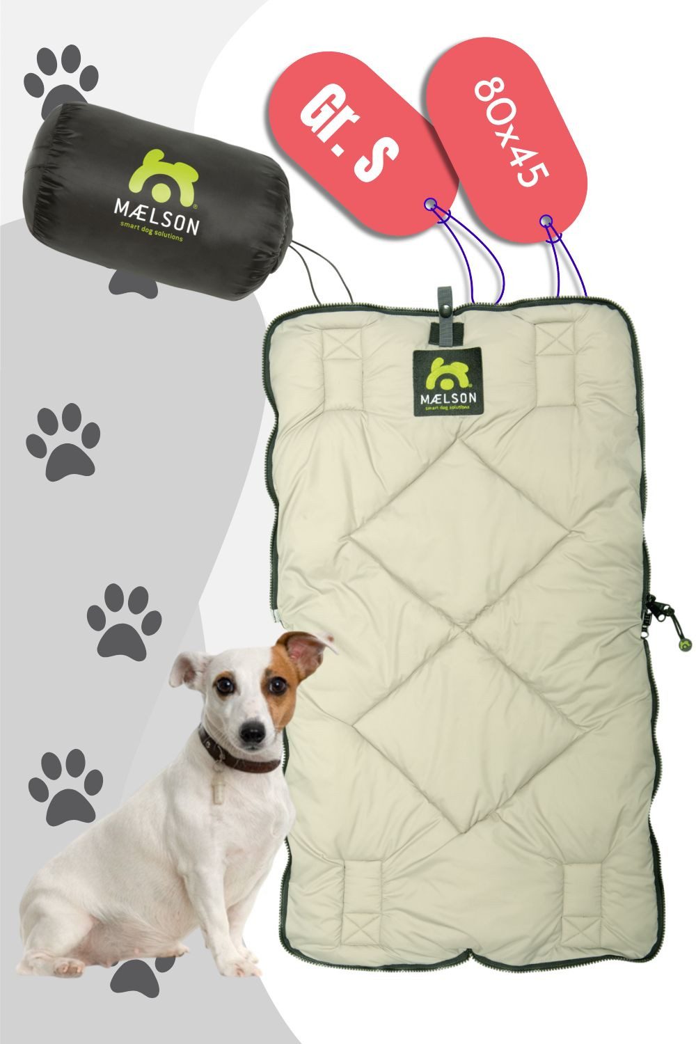 MAELSON Tierdecke Cosy Roll Hundedecke - Farbe: Schwarz, Beige günstig online kaufen