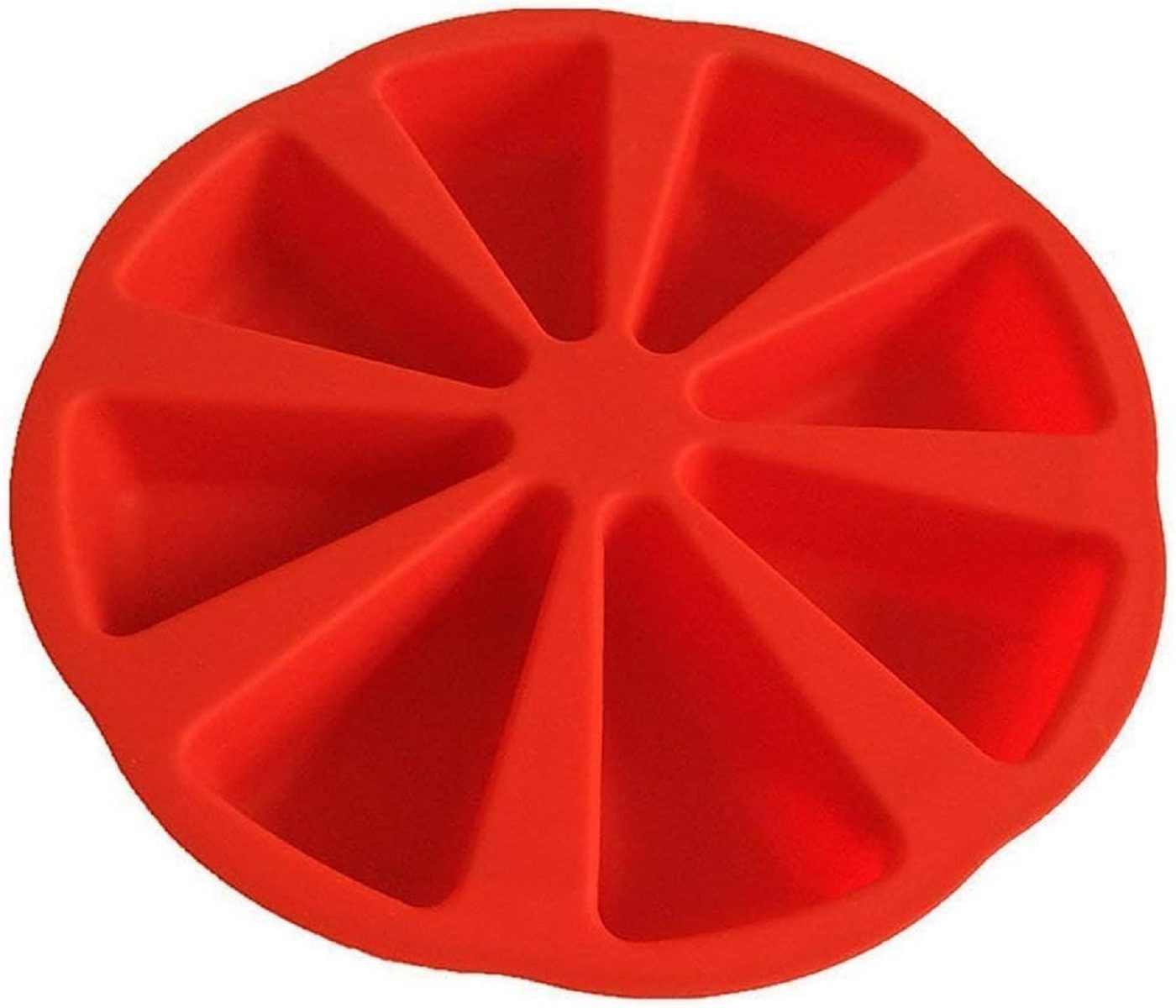 genialo Backform Silikon Backform 8 Portionen Kuchenform 27 × 27 × 5 cm Rot, (1-tlg)