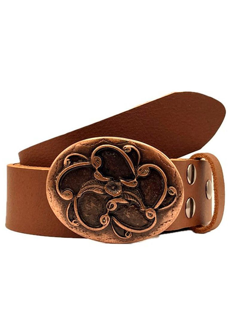 Rettungsring Gürtel Ledergürtel Schließe mit floralem Design
