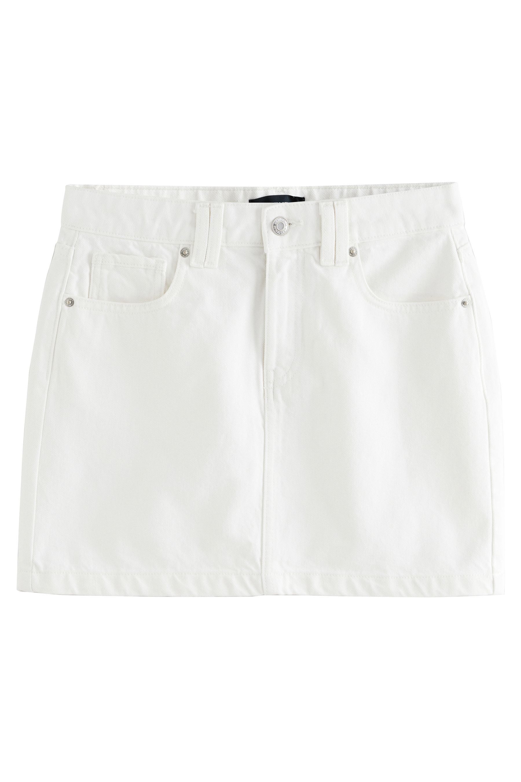 Next Minirock Mikro-Mini-Jeansrock aus 100 % Baumwolle (1-tlg) günstig online kaufen