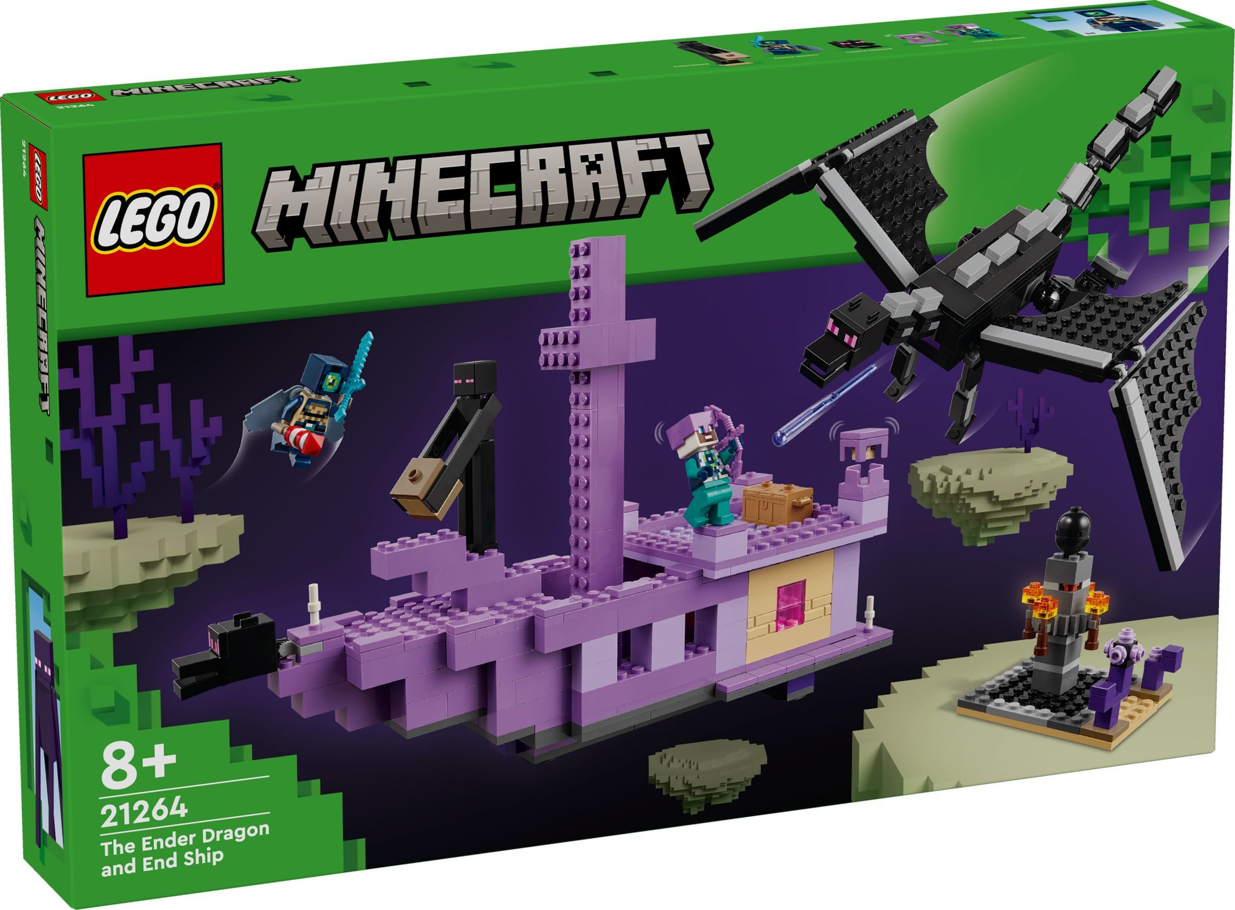 LEGO® LEGO® Minecraft 21264 Der Enderdrache und das Endschiff Konstruktions günstig online kaufen
