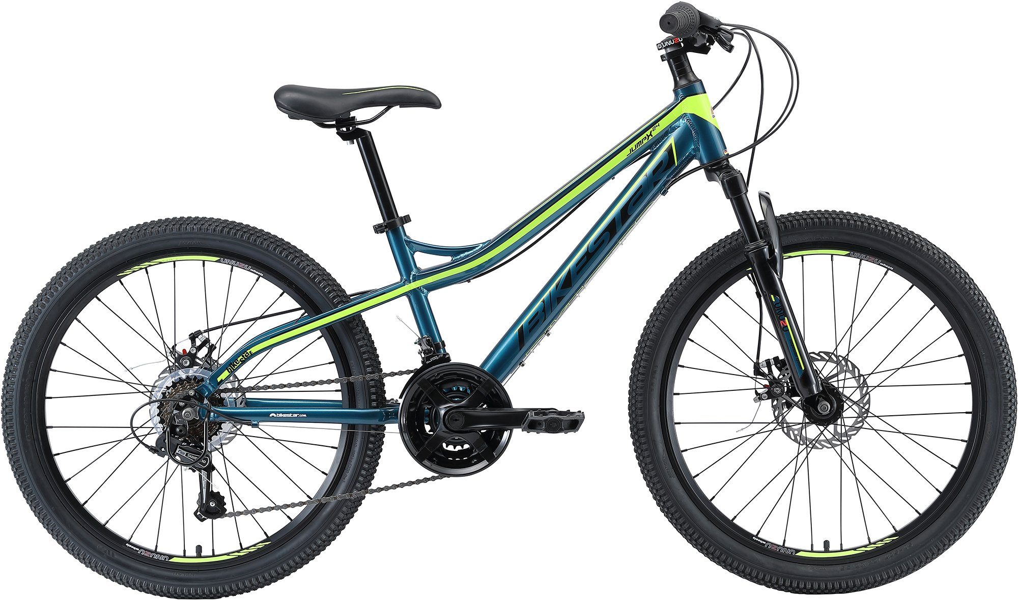 Bikestar Mountainbike, 21 Gang Shimano RD-TY300 Schaltwerk, Kettenschaltung, für Damen und Herren, Kettenschaltung