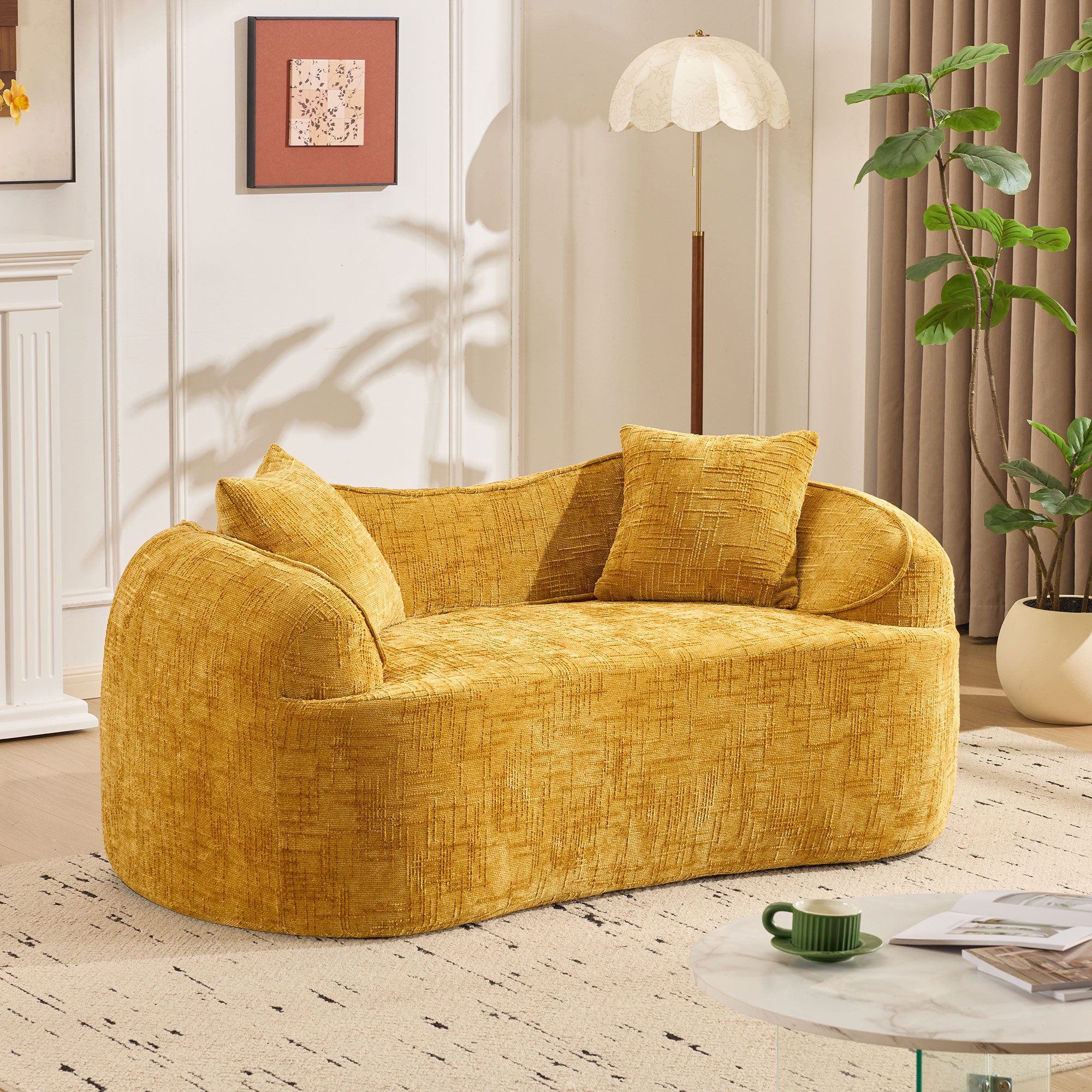 Odikalo 2-Sitzer Sofa Kompressions-Couch mit 2 günstig online kaufen