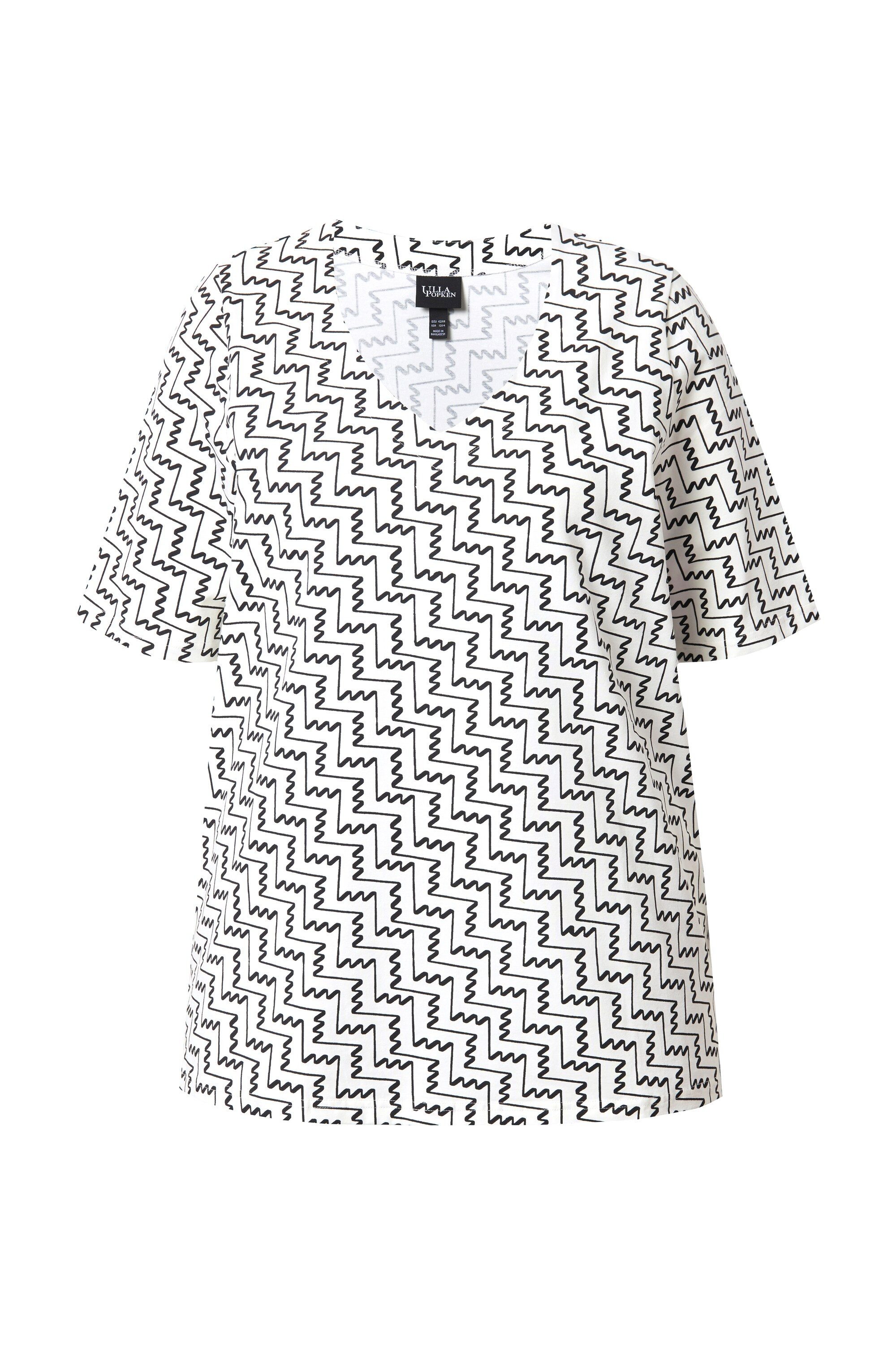 Ulla Popken T-Shirt T-Shirt grafischer Druck günstig online kaufen