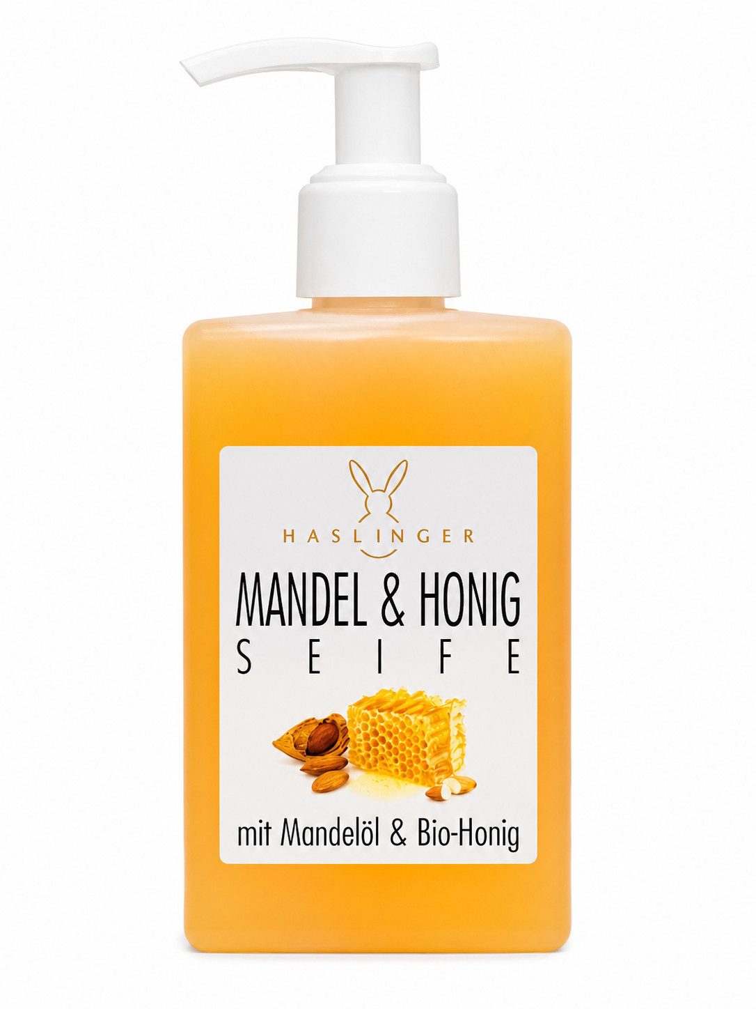 Haslinger Flüssigseife Mandel & Honig, 1-tlg., mit Spender 250 ml