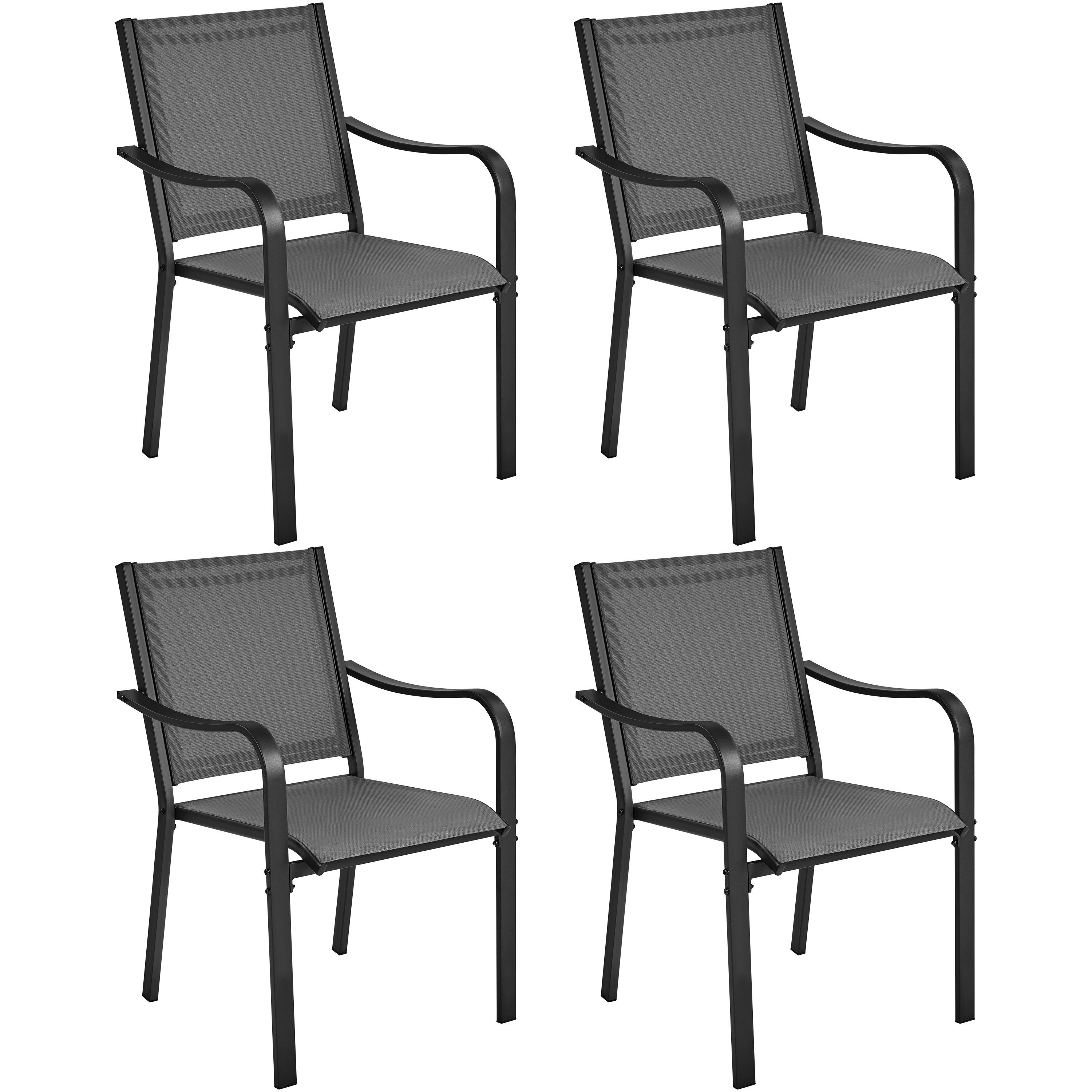 Yaheetech Gartenstuhl Balkonstuhl (4 St), Esszimmerstuhl günstig online kaufen