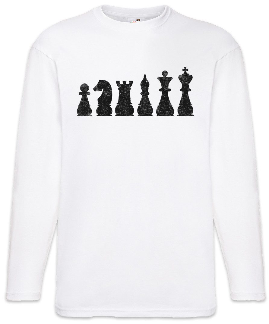 Urban Backwoods Langarmshirt Chess I Langarm T-Shirt Schachmatt Schach Checkmated Queen Königin (1-tlg) König Springer Schachbrett Schachfeld